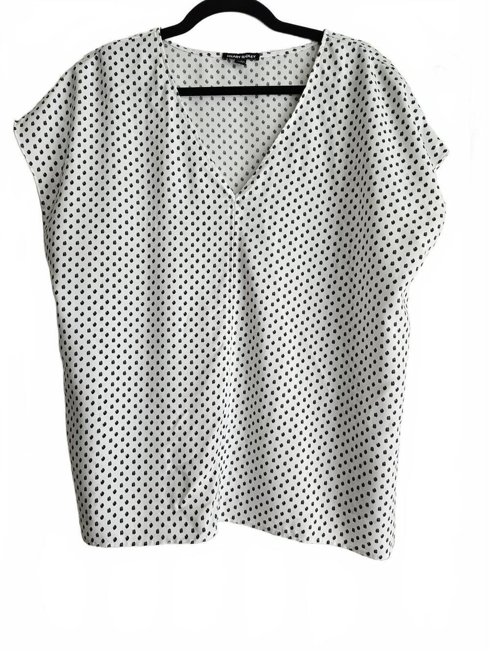 Hilary Radley Women's Polka Dot Blouse XL